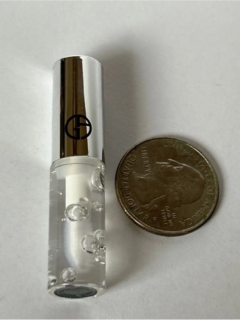 Giorgio Armani Prisma Glass High-Shine Hydrating Lip Gloss — Clear Shine 01. NWT